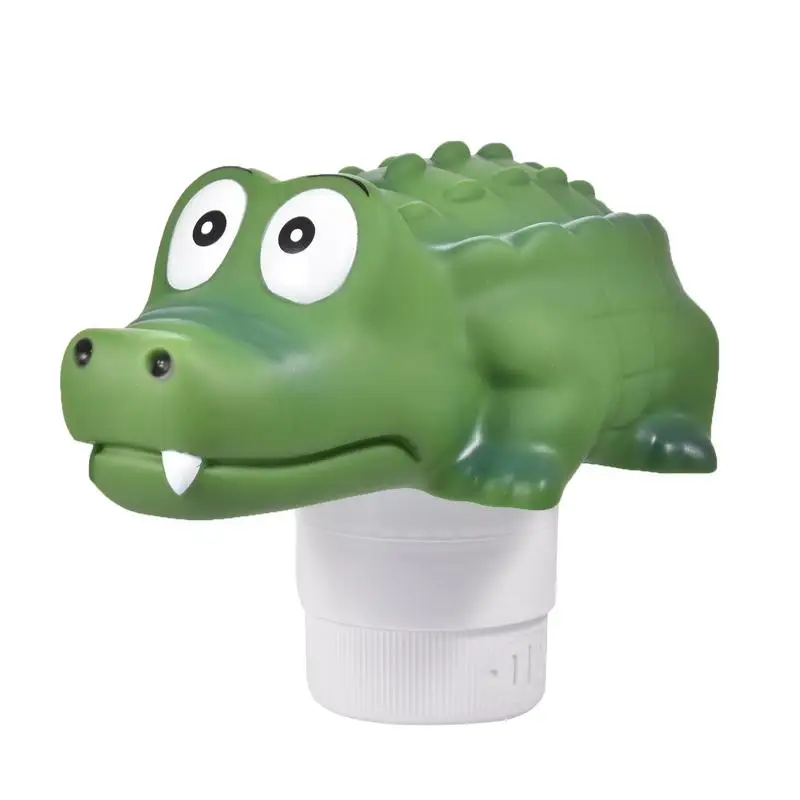 

Swimming Pool Chlorine Floater Swimming Pool Vinyl Floating Cute Crocodile Animal Swimming Pool Diffuser Chlorine Dispenser