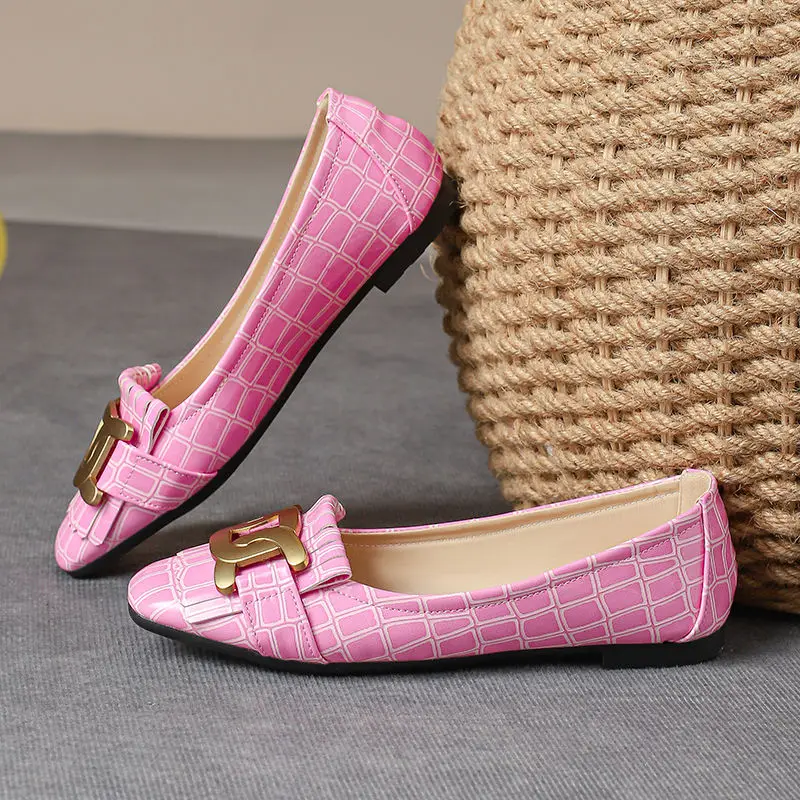 2024 New Metal Buckle Flat Loafers Temperament Grandma Shoes Retro Tassel Square Head Shallow Mouth Female Fashion Single Shoes
2024 New Metal Buckle Flat Loafers Temperament Grandma Shoes Retro Tassel Square Head Shallow Mouth Female Fashion Single Shoes