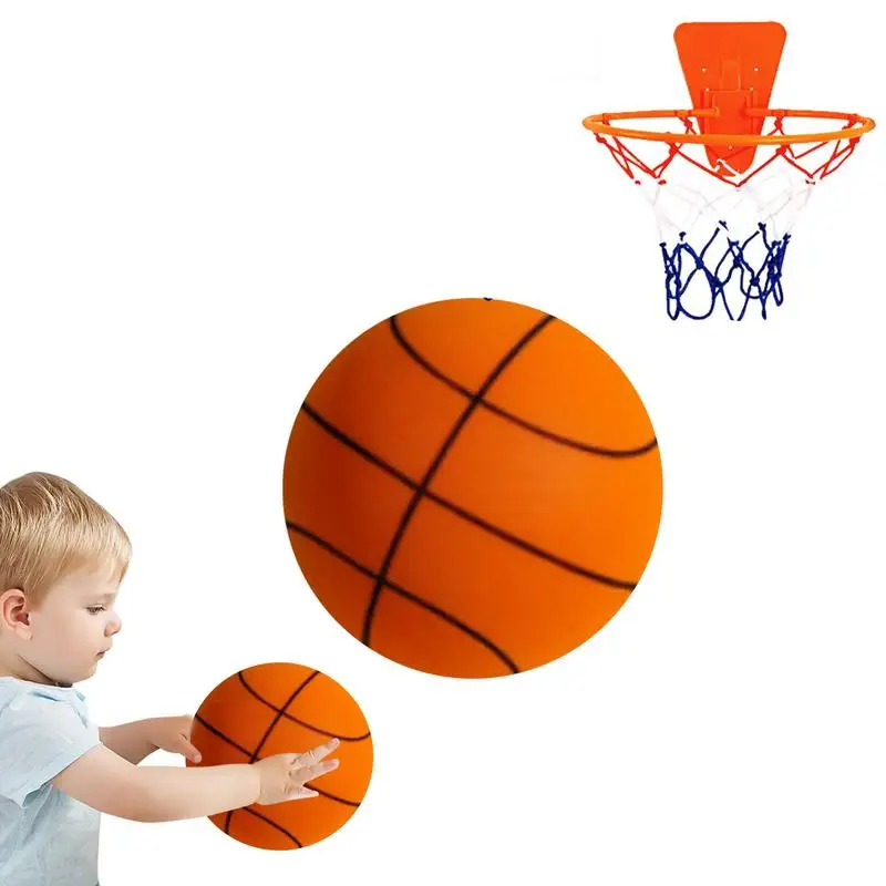 

2023 New Bouncing Mute Ball Size 7 Indoor Silent Skip Ball Playground Bounce Basketball Child Sports Toy Low Noise Games