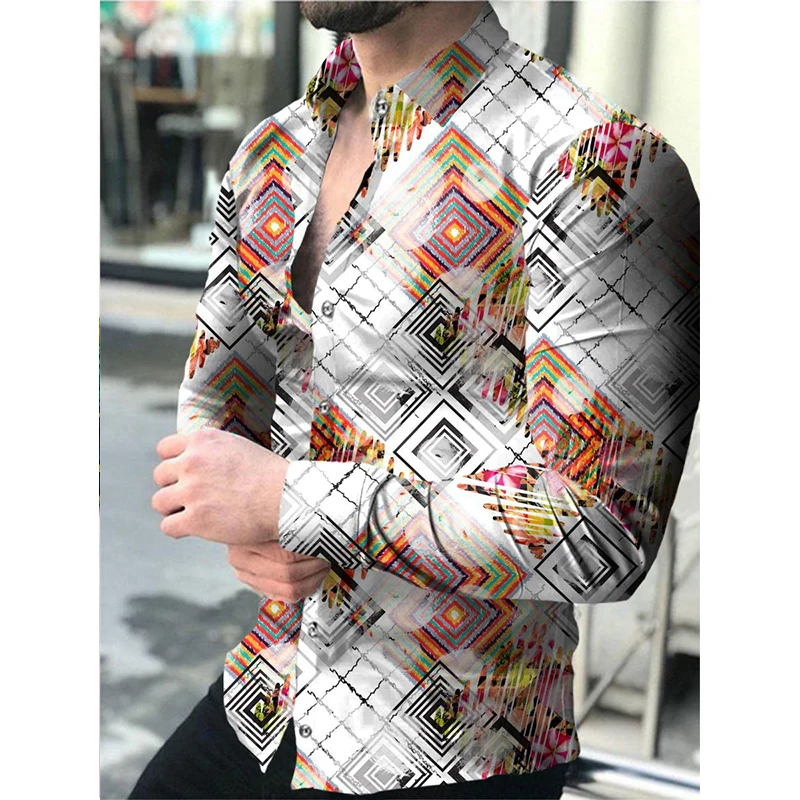 Autumn Fashion Men Shirts Luxury Turn-down Collar Quality Casual Shirt Stripe Print Long Sleeve Tops Mens Clothes Party Cardigan
Autumn Fashion Men Shirts Luxury Turn-down Collar Quality Casual Shirt Stripe Print Long Sleeve Tops Mens Clothes Party Cardigan