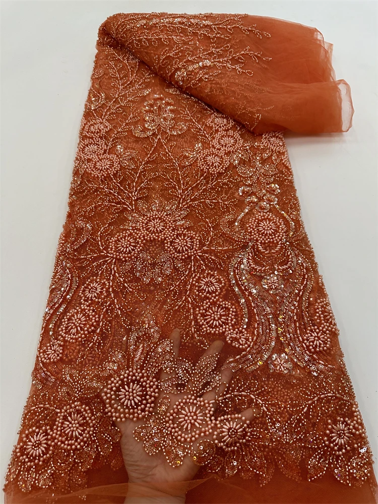 Luxury Sequence African Lace Fabric 2023 High Quality Handmade Beads Lace Fabric for Bridal Material French Net Lace 5Yards RF
Luxury Sequence African Lace Fabric 2023 High Quality Handmade Beads Lace Fabric for Bridal Material French Net Lace 5Yards RF