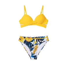 

2022NEW CUPSHE Push Up Floral Wrap Bikini Sets Women Sexy Thong Two Pieces Swimsuits 2022 New Girl Beach Bathing Suits Swimwear