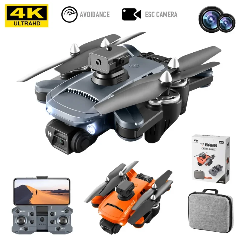 RC Helicopters K7 Folding with Dual ESC Camera Obstacle Avoidance WIFI FPV Drone 4K HD Optical Flow Positioning RC Toys
RC Helicopters K7 Folding with Dual ESC Camera Obstacle Avoidance WIFI FPV Drone 4K HD Optical Flow Positioning RC Toys