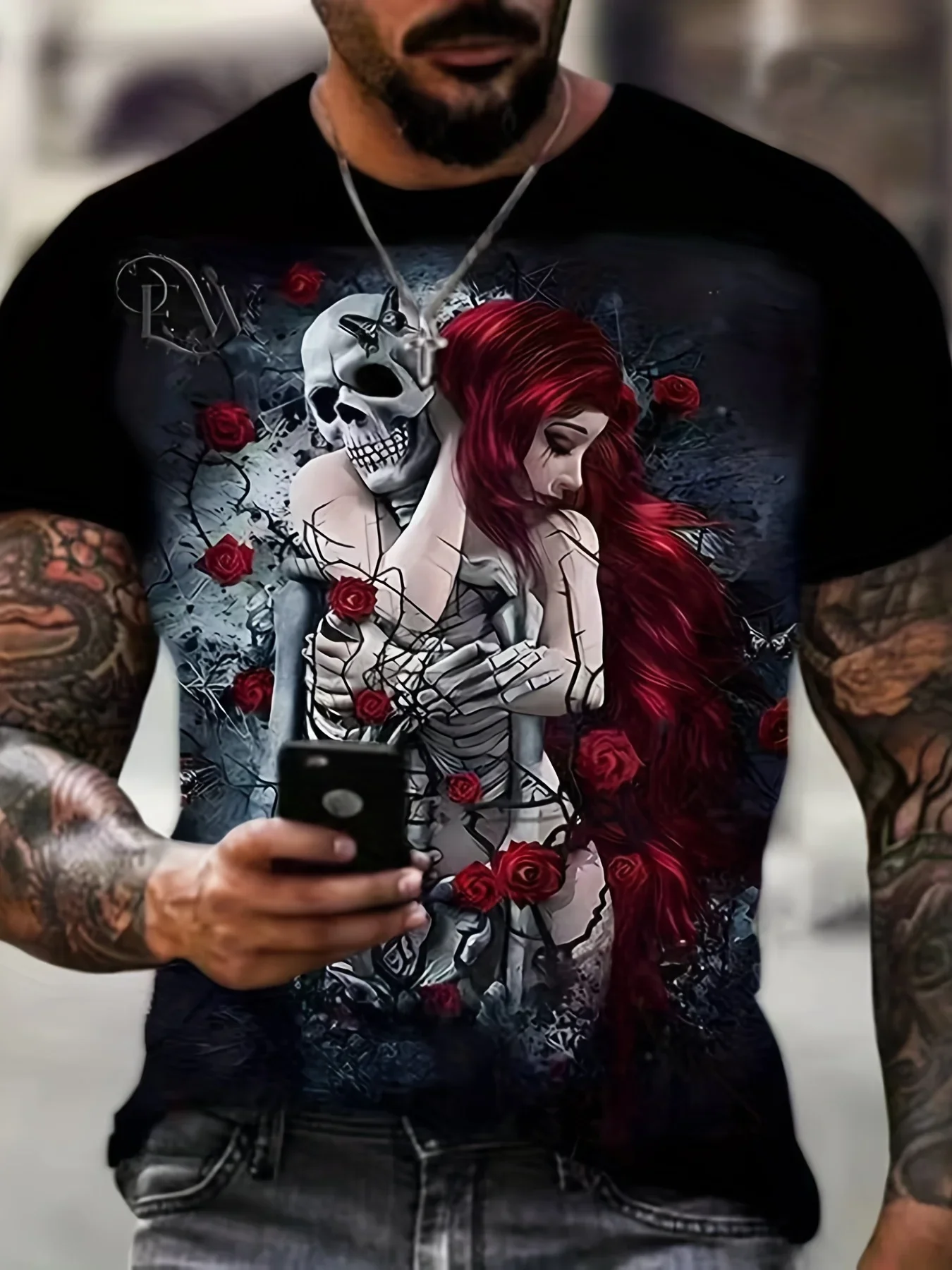 Fashion Popular Skull Pattern Theme High Quality Men's T-shirt 3D Fashion Summer O-Neck Shirt Clothing Plus Size Sports Top Str
Fashion Popular Skull Pattern Theme High Quality Men's T-shirt 3D Fashion Summer O-Neck Shirt Clothing Plus Size Sports Top Str