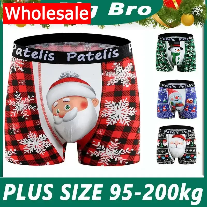 Wholesale Drop-Ship Business Big Size Men Boxers Underwear for 90-210kg Christmas Large 6XL Shorts Comfortable Cotton Men Briefs
Wholesale Drop-Ship Business Big Size Men Boxers Underwear for 90-210kg Christmas Large 6XL Shorts Comfortable Cotton Men Briefs