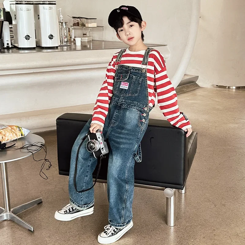 Spring Autumn Kids Boys Jeans Overalls for Teens Denim Rompers Child Denim Jumpsuits Children Jeans Pants for Boys Overalls
Spring Autumn Kids Boys Jeans Overalls for Teens Denim Rompers Child Denim Jumpsuits Children Jeans Pants for Boys Overalls
