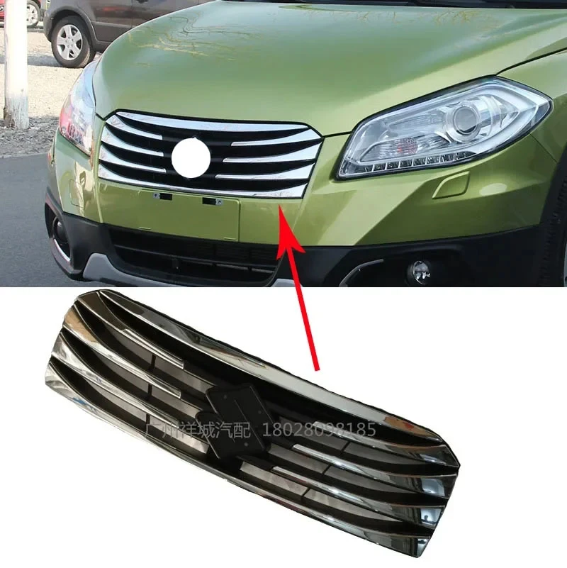 

Fit For Suzuki S-Cross SX4 2014-2017 Front Grill Gill Replacement Cover Trim Chromed ABS Plastic Car-styling