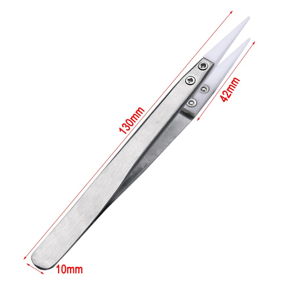 Ceramic Clips Ceramic Tweezers Heat Resistant High Temperature Straight Tip Tweezers Wear Resistant Stainless Steel Tweezers
Ceramic Clips Ceramic Tweezers Heat Resistant High Temperature Straight Tip Tweezers Wear Resistant Stainless Steel Tweezers