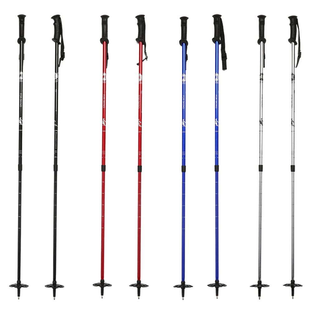 

1 Pair Ski Poles Lightweight Aluminum 7075 Skiing Poles SnowBoarding Sticks With Cork Grips For Women Mens Kids Snow