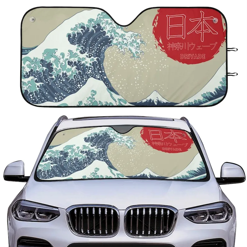 Kanagawa Wave Car Sunshade Japanese Inspired Car Auto Sunshade JDM Car Sunshade Kanagawa Wave Design Japanese Car Accessories JD
Kanagawa Wave Car Sunshade Japanese Inspired Car Auto Sunshade JDM Car Sunshade Kanagawa Wave Design Japanese Car Accessories JD
