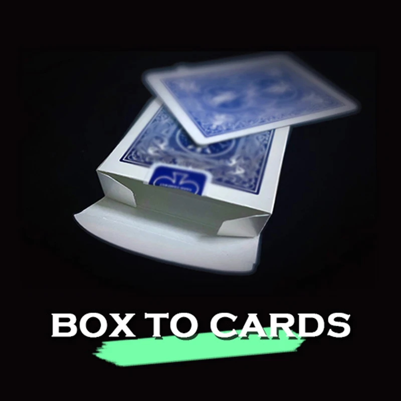 

Box to Cards Close up Magic Tricks Illusions Card Magic Props Visual Magic Find The Chosen Card Street Magic Show Beginner