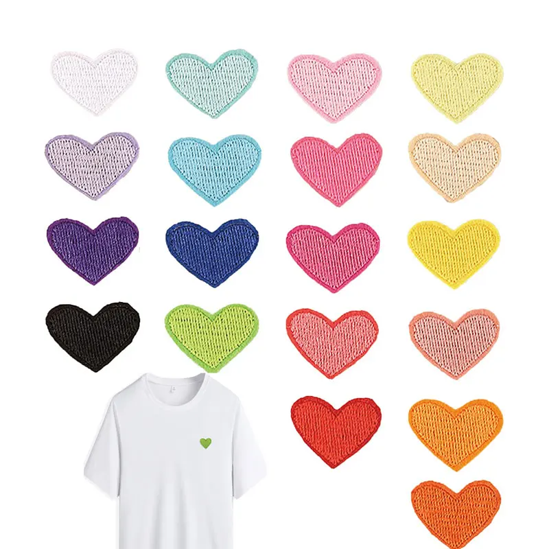 50Pcs Heart Shaped Iron on Patches Cute Colorful Embroidered Sew on Love Applique Patches for Clothing Shoes Hats Decor
50Pcs Heart Shaped Iron on Patches Cute Colorful Embroidered Sew on Love Applique Patches for Clothing Shoes Hats Decor