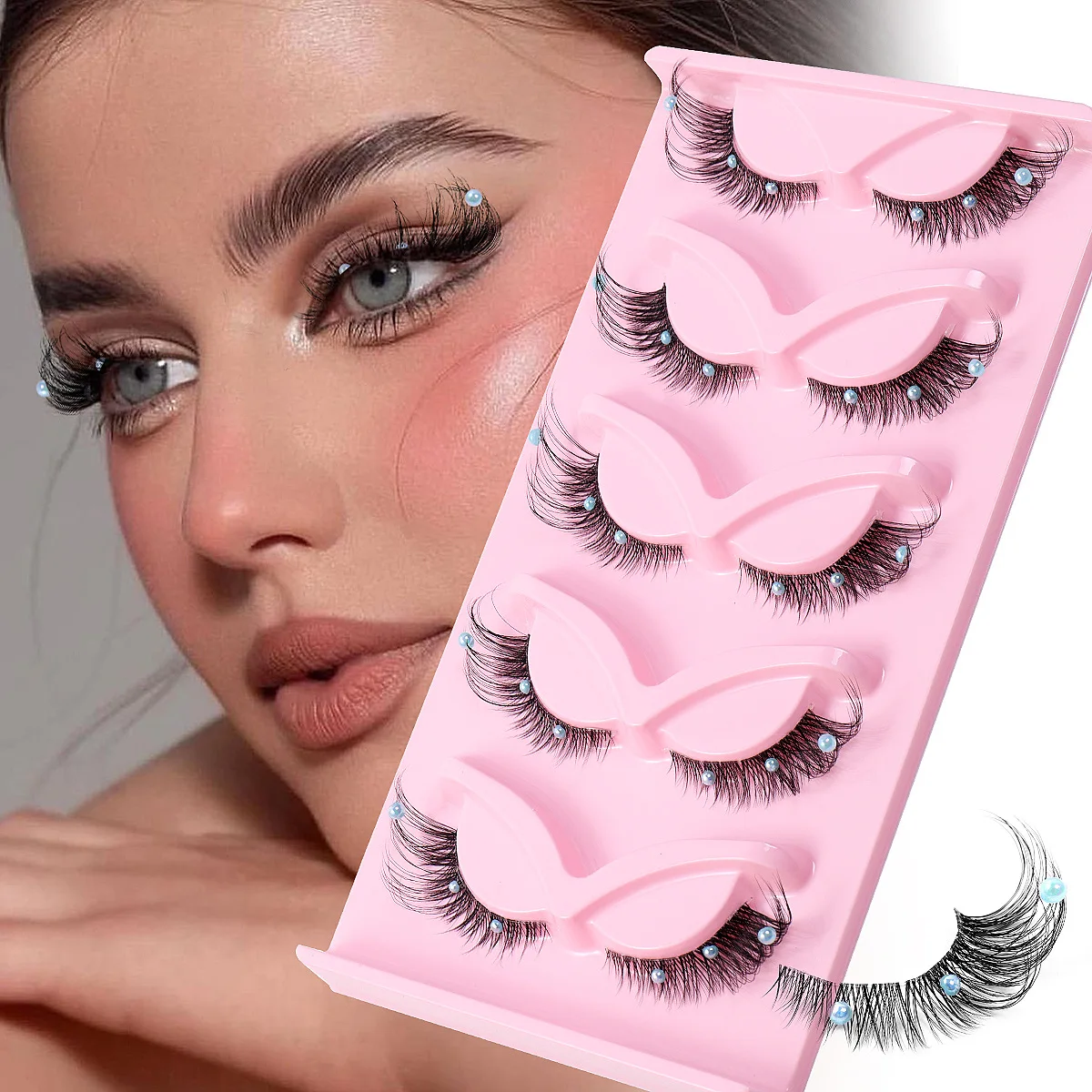 New Fox Eye Clear Stem False Eyelash 5 Pairs Stage Decoration Eyelash Eyelashes Now! Make Up Accessories Beauty
New Fox Eye Clear Stem False Eyelash 5 Pairs Stage Decoration Eyelash Eyelashes Now! Make Up Accessories Beauty