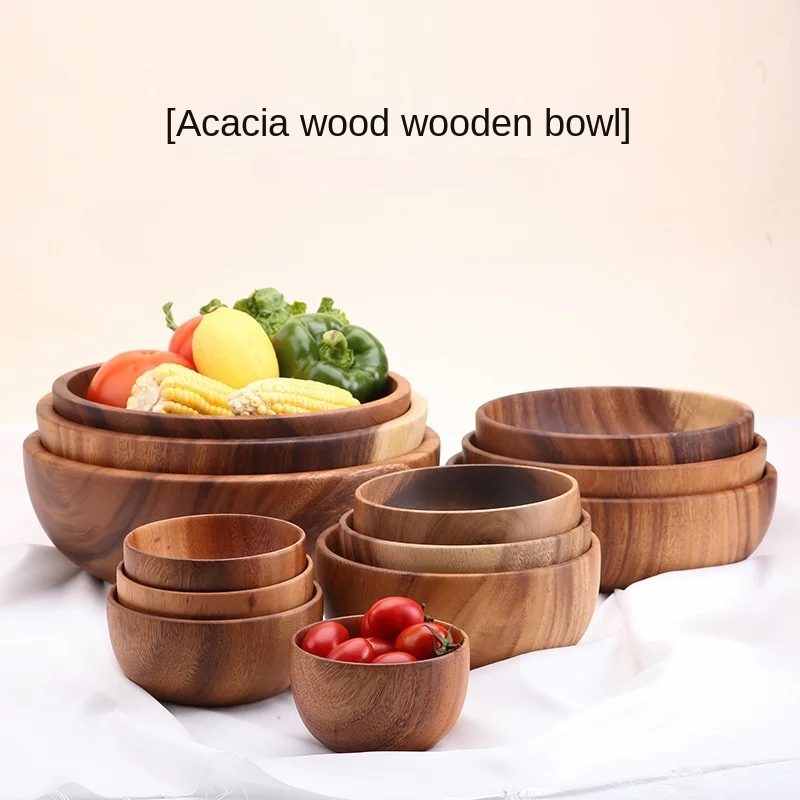 Japanese Style Acacia Wooden Bowl for Children's Dining Anti DropBowl Exclusive Wooden bowl Retro Home Tableware Set SaladBowl
Japanese Style Acacia Wooden Bowl for Children's Dining Anti DropBowl Exclusive Wooden bowl Retro Home Tableware Set SaladBowl