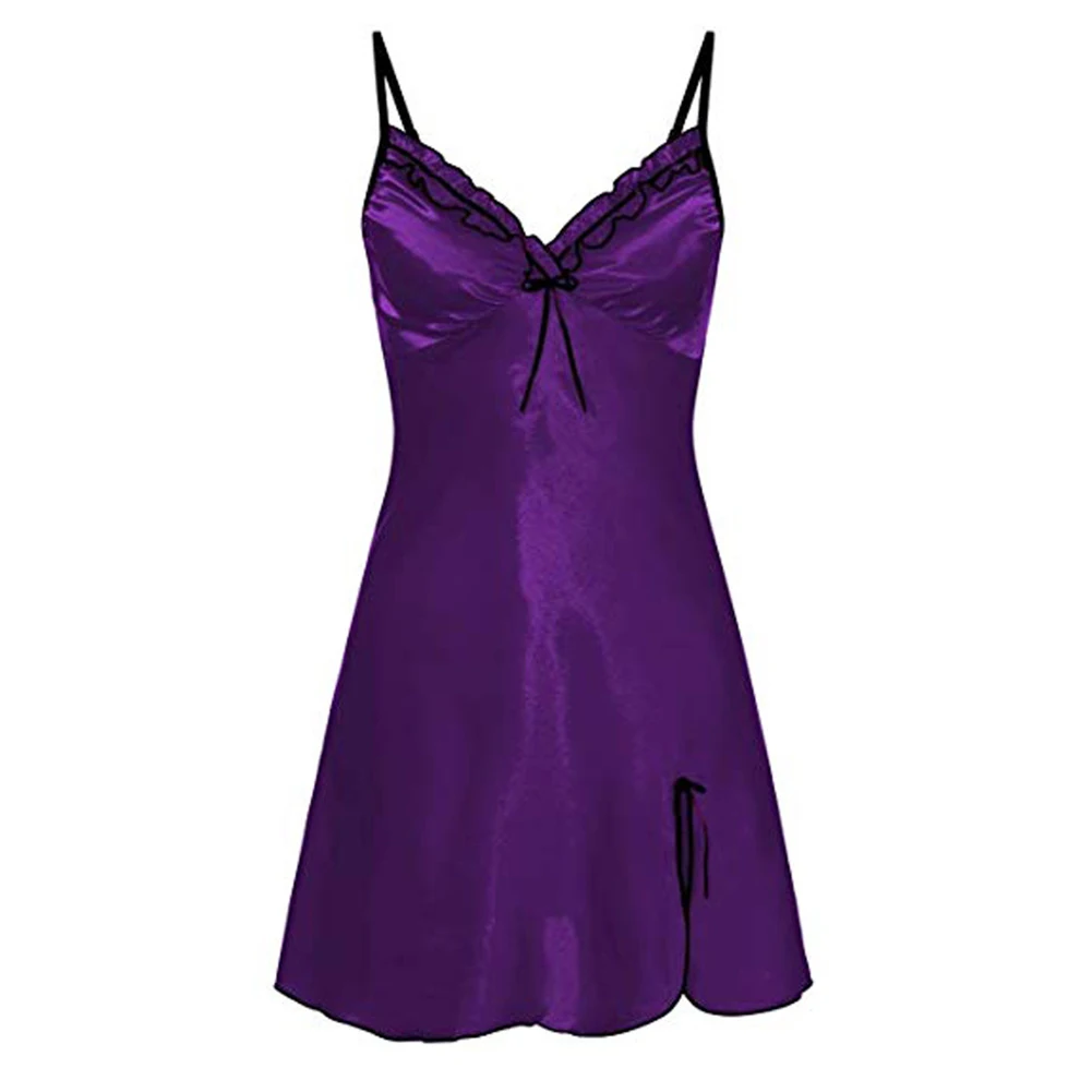 Women Sexy Suspender Slim Dress Soft Nightdress Slim Fit Satin Dress Lingerie Nightwear Sleepwear Nightie Intimates Night Dress
Women Sexy Suspender Slim Dress Soft Nightdress Slim Fit Satin Dress Lingerie Nightwear Sleepwear Nightie Intimates Night Dress
