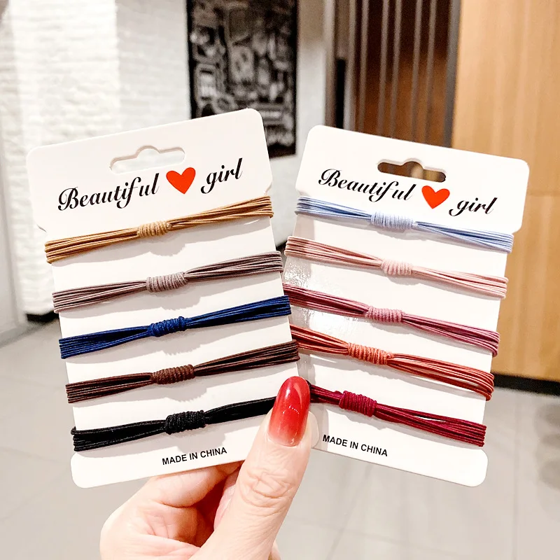 10Pcs 10 Colors 4 Strands In 1 Head Rope Korean Simple High Elastic Basic Hair Ring Female Tie Hair Rubber Band Hair Jewelry
10Pcs 10 Colors 4 Strands In 1 Head Rope Korean Simple High Elastic Basic Hair Ring Female Tie Hair Rubber Band Hair Jewelry