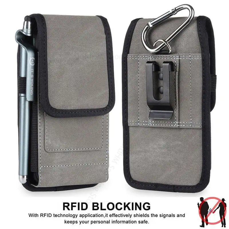 

Anti-theft Leather Pouch Phone Case For Poco M5S F4 X4 GT M4 Pro C40 C31 M3 Pro F3 X3 X4 GT X4 NFC Card Slot Belt Clip Waist Bag