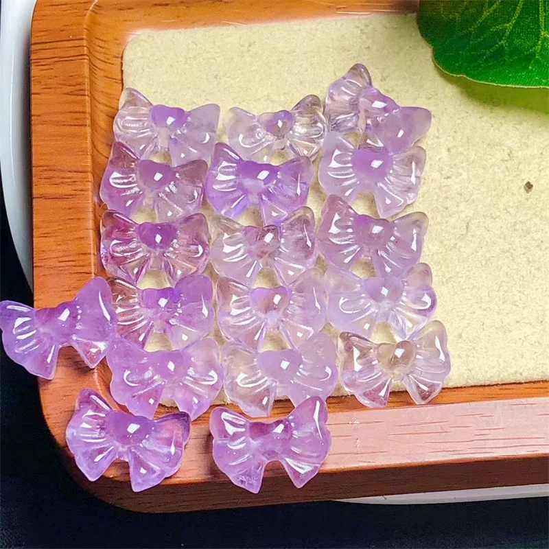 10PCS Natural Amethyst Bowknot Cute Carving Crystal Crafts Energy Gemstone DIY Cute Pendant Healing Jewelry Gift
10PCS Natural Amethyst Bowknot Cute Carving Crystal Crafts Energy Gemstone DIY Cute Pendant Healing Jewelry Gift