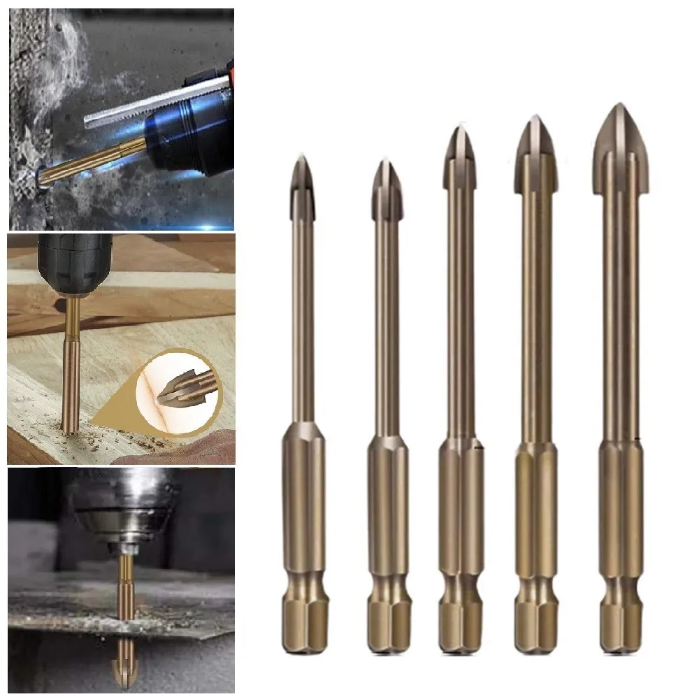 Cemented Carbide Cross Hex Tile Glass Ceramic Drill Bits Set Efficient Universal Drilling Tool Hole Opener For Wall 3-12mm
Cemented Carbide Cross Hex Tile Glass Ceramic Drill Bits Set Efficient Universal Drilling Tool Hole Opener For Wall 3-12mm