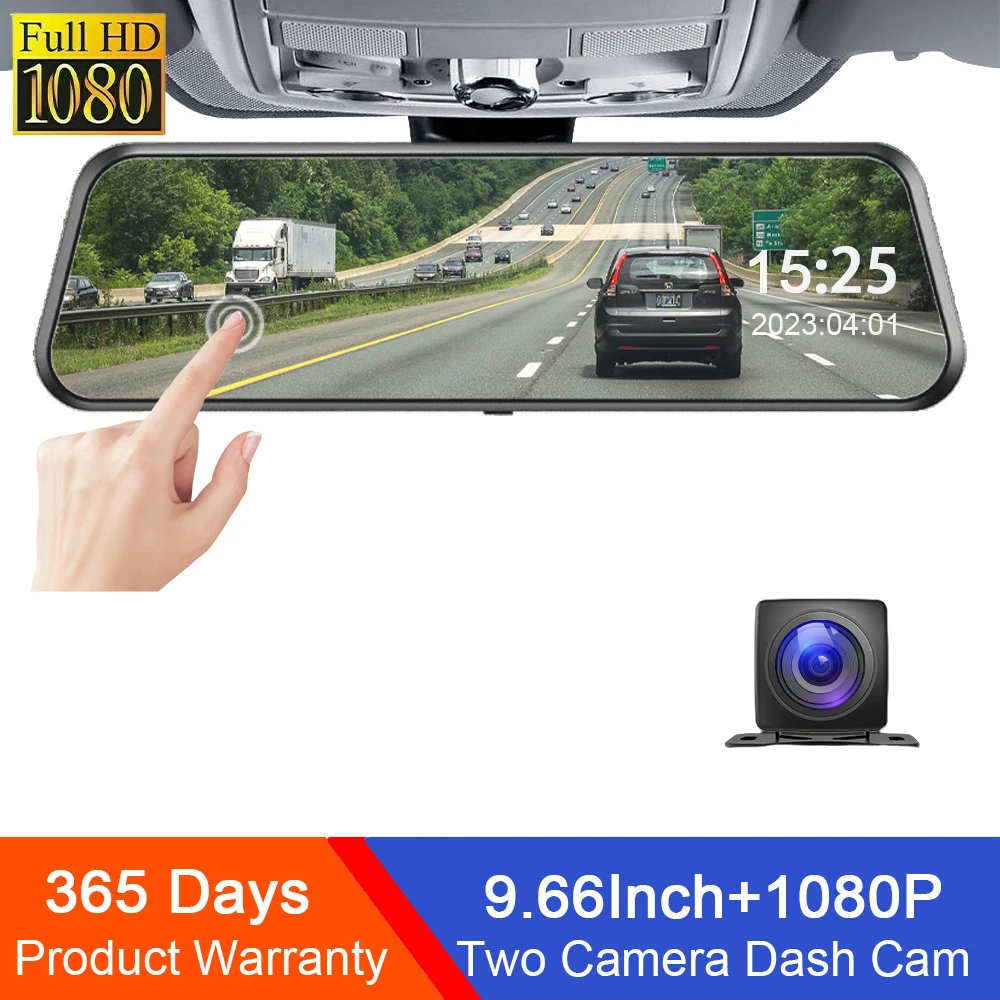 Full Hd 1080P Dual Lens For Car Touch Screen Video Recorder Rearview Mirror Dash Cam Front And Rear Camera Car Dvr Black Box
Full Hd 1080P Dual Lens For Car Touch Screen Video Recorder Rearview Mirror Dash Cam Front And Rear Camera Car Dvr Black Box
