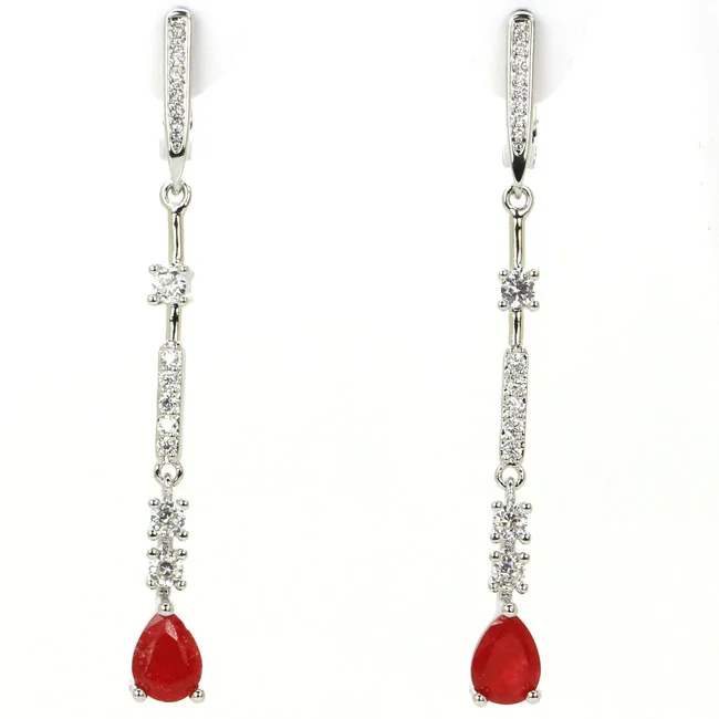 925 SOLID STERLING SILVER Earrings Charming London Blue Topaz Red Blood Rubies Violet Tanzanite White CZ High Trendy Polished
925 SOLID STERLING SILVER Earrings Charming London Blue Topaz Red Blood Rubies Violet Tanzanite White CZ High Trendy Polished