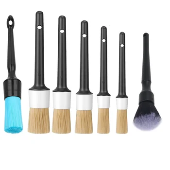 Escovas para Detalhes Automotivos: Limpezas Eficientes para Interiores de Veículos 9 Car Detailing Brush Set Car Cleaning Brushes Sponges Towels for Car Air Vents Rim Cleaning Dirt Dust Clean Tool Wash Accessories