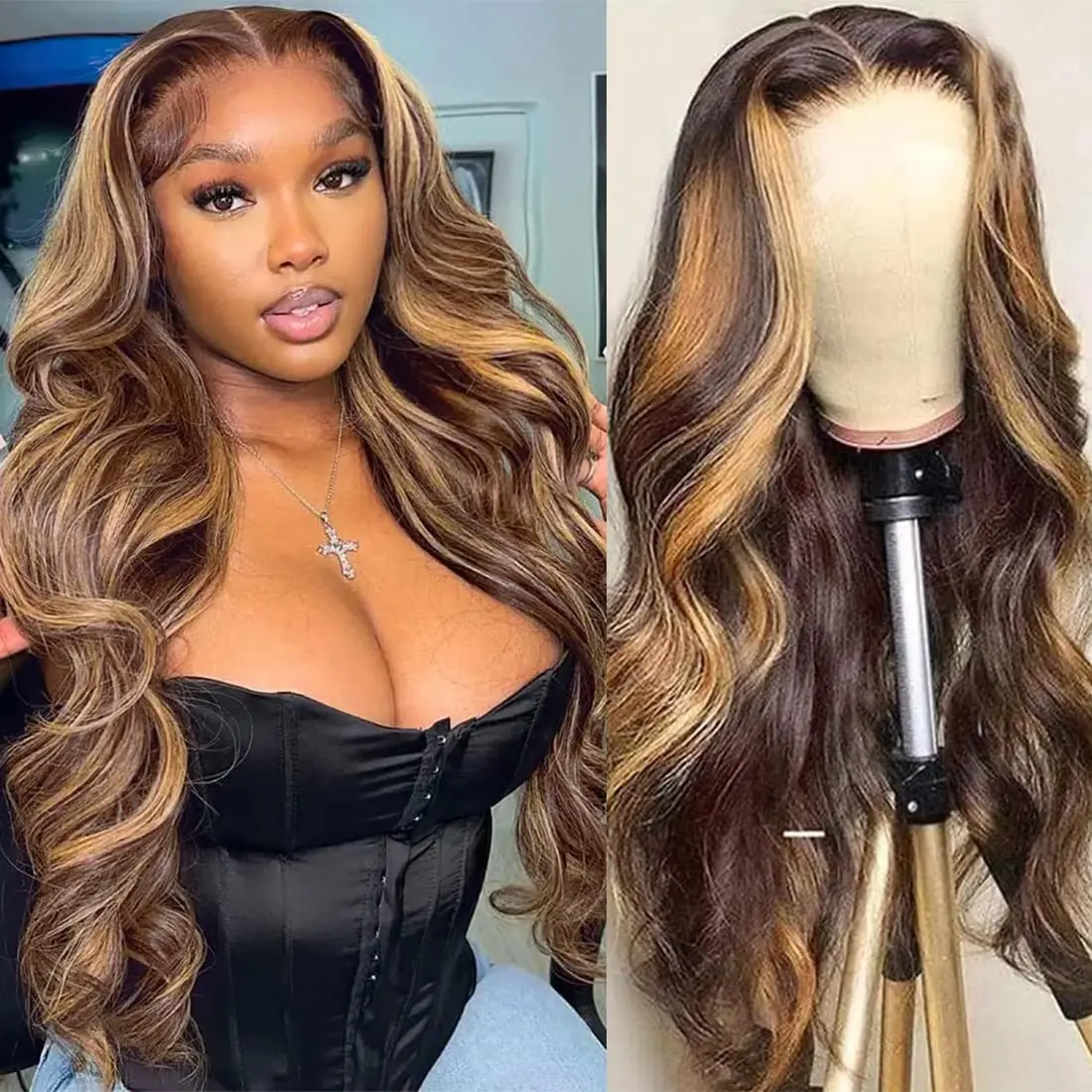 30 34 Inch HD Ombre Highlight Wigs Body Wave Lace Frontal Wigs 13x4 Honey Blonde Human Hair Wigs 13x6 Lace Front Wigs For Women
30 34 Inch HD Ombre Highlight Wigs Body Wave Lace Frontal Wigs 13x4 Honey Blonde Human Hair Wigs 13x6 Lace Front Wigs For Women
