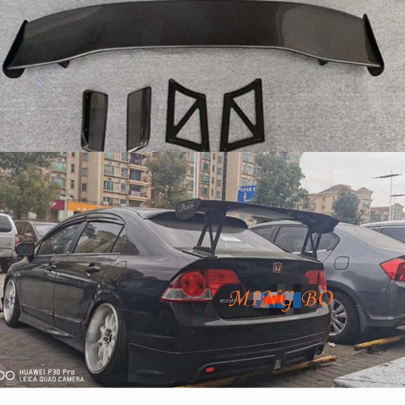 

Carbon Fiber Trunk Spoiler Wing FD2 Style For Honda Civic 2006-2012 Universal Car Styling