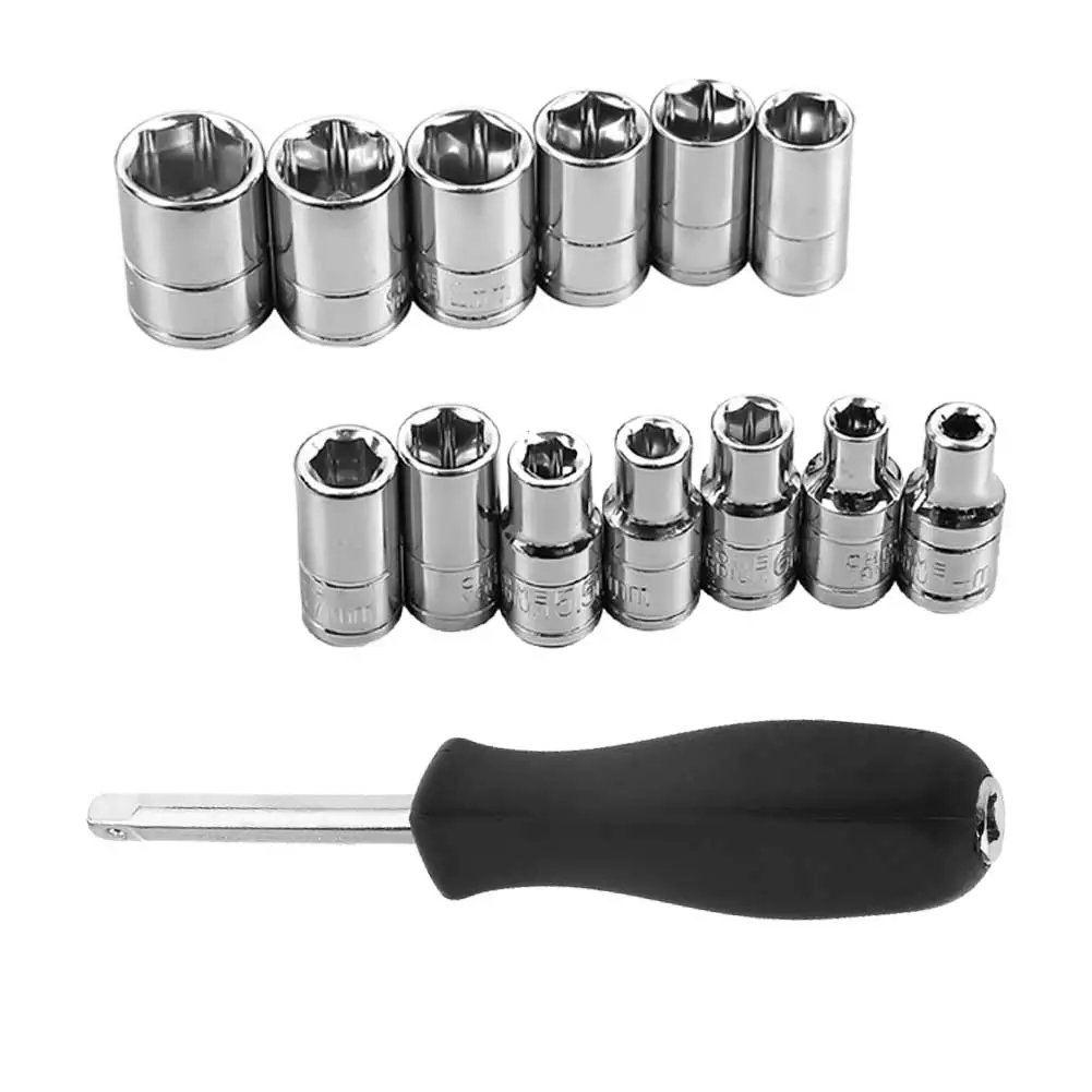 1/4 Bottom Hole Connection Handle Square Rod Spanner Socket Adapter Wrench Heads 4-14mm Adapter Torque Spanner Auto Repair Tool
1/4 Bottom Hole Connection Handle Square Rod Spanner Socket Adapter Wrench Heads 4-14mm Adapter Torque Spanner Auto Repair Tool