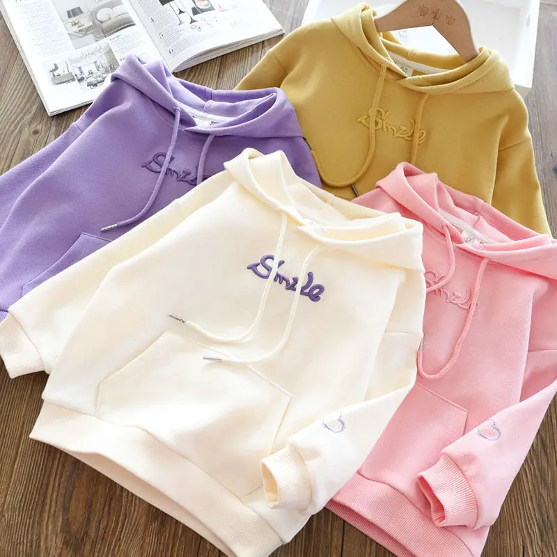 Girl's Hooded Sweatshirt Medium and Large Children's Long Sleeves Top 2022 Spring and Autumn Girl Casual
Girl's Hooded Sweatshirt Medium and Large Children's Long Sleeves Top 2022 Spring and Autumn Girl Casual