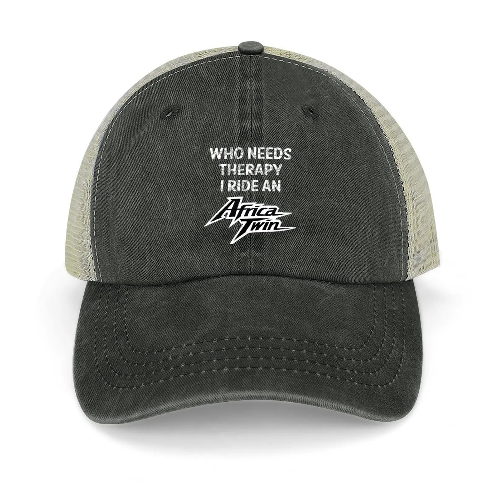 

Who Needs Therapy, I ride an Africa Twin Cowboy Hat Luxury Brand Luxury Cap Golf Women Men's