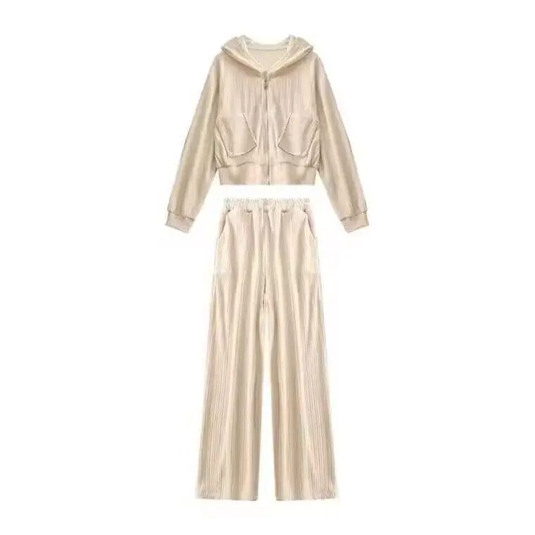 Женский Повседневный костюм в стиле преппи, комплект из 2 предметов, толстовка с длинным рукавом и капюшоном, кардиган на молнии и брюки с широкими штанинами, весна-осень
Женский Повседневный костюм в стиле преппи, комплект из 2 предметов, толстовка с длинным рукавом и капюшоном, кардиган на молнии и брюки с широкими штанинами, весна-осень