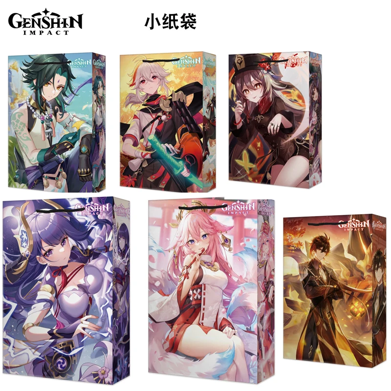 Genshin Impact 5pcs Anime Paper Bag Cosmetics Gift Bag Packaging Box with Handles Festival Shopping Bags For Birthday Party Bag
Genshin Impact 5pcs Anime Paper Bag Cosmetics Gift Bag Packaging Box with Handles Festival Shopping Bags For Birthday Party Bag