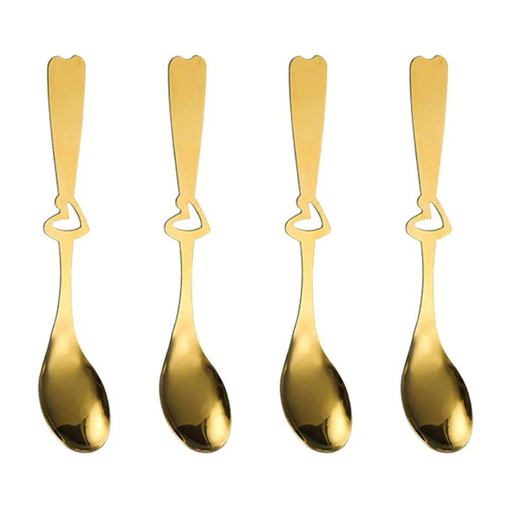 Teaspoon Coffee Spoon Tableware Decoration 13.5x2cm 4pcs For Dessert Heart-shaped Ice Cream Kitchen Accessories
Teaspoon Coffee Spoon Tableware Decoration 13.5x2cm 4pcs For Dessert Heart-shaped Ice Cream Kitchen Accessories