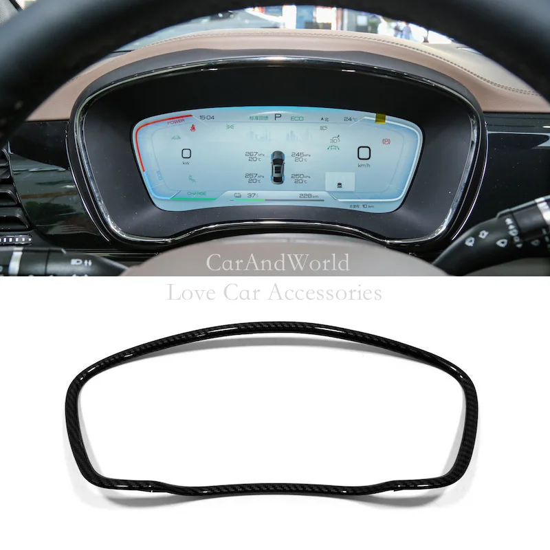 Carbon Fiber Dashboard Frame Console Instrument Box Cover Trims Car Interior Garnish Accessories For BYD HAN DM-i EV 2020-2023
Carbon Fiber Dashboard Frame Console Instrument Box Cover Trims Car Interior Garnish Accessories For BYD HAN DM-i EV 2020-2023