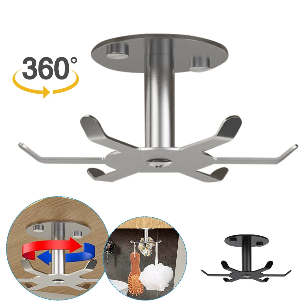 Under Cabinet Hook Stainless Steele Rotating 6 Hooks Kitchen Holder Utensil Storage Hanging Rack for Kitchen Bathroom
Under Cabinet Hook Stainless Steele Rotating 6 Hooks Kitchen Holder Utensil Storage Hanging Rack for Kitchen Bathroom