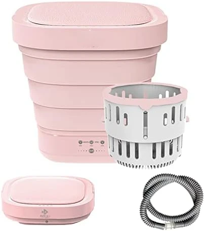 Portable Bucket Washer Foldable Washing Machine with Soft Spin Dry and Drainage Pipe Pink (English User manual and button labels
Portable Bucket Washer Foldable Washing Machine with Soft Spin Dry and Drainage Pipe Pink (English User manual and button labels
