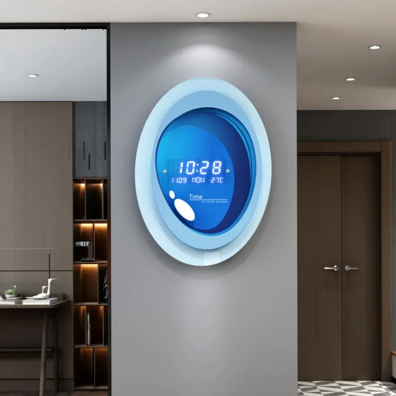 New electronic clock hanging wall living room wall clock simple modern home fashion creative clock home decoration clock 
New electronic clock hanging wall living room wall clock simple modern home fashion creative clock home decoration clock
