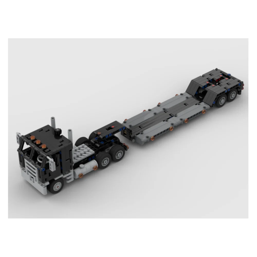 MOC-103351 Cabover Truck and Lowboy Trailer Mini Size Building Block Model Spliced Toy Puzzle Kids Gift
MOC-103351 Cabover Truck and Lowboy Trailer Mini Size Building Block Model Spliced Toy Puzzle Kids Gift