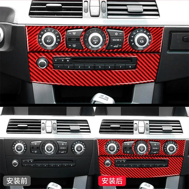 FOR BMW 04-10 styles 5 Series E60 Decorative sticker for central control CD air conditioning panel Red carbon fiber
FOR BMW 04-10 styles 5 Series E60 Decorative sticker for central control CD air conditioning panel Red carbon fiber