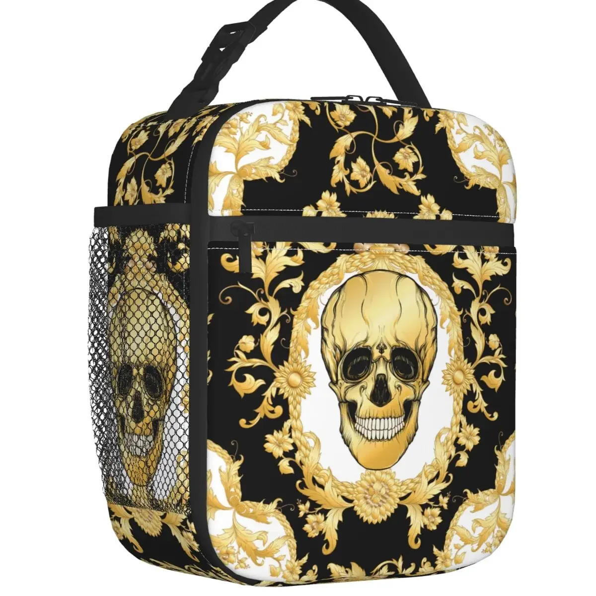 Luxury European Skull Baroque Floral Insulated Lunch Bags Rococo Style Resuable Thermal Cooler Bento Box Kids School Children
Luxury European Skull Baroque Floral Insulated Lunch Bags Rococo Style Resuable Thermal Cooler Bento Box Kids School Children