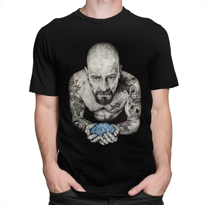 Men's T-Shirts Classic Breaking Bad Heisenberg Walter O-neck Short Sleeved TV Show Tee Summer Tshirt Tops
Men's T-Shirts Classic Breaking Bad Heisenberg Walter O-neck Short Sleeved TV Show Tee Summer Tshirt Tops