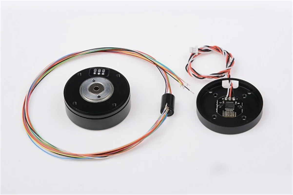 

HT3505 Brushless Gimbal Motor Micro Single Belt AS5048A Encoder Motor Center Hole Magnetic Ring Over Slip Ring Line