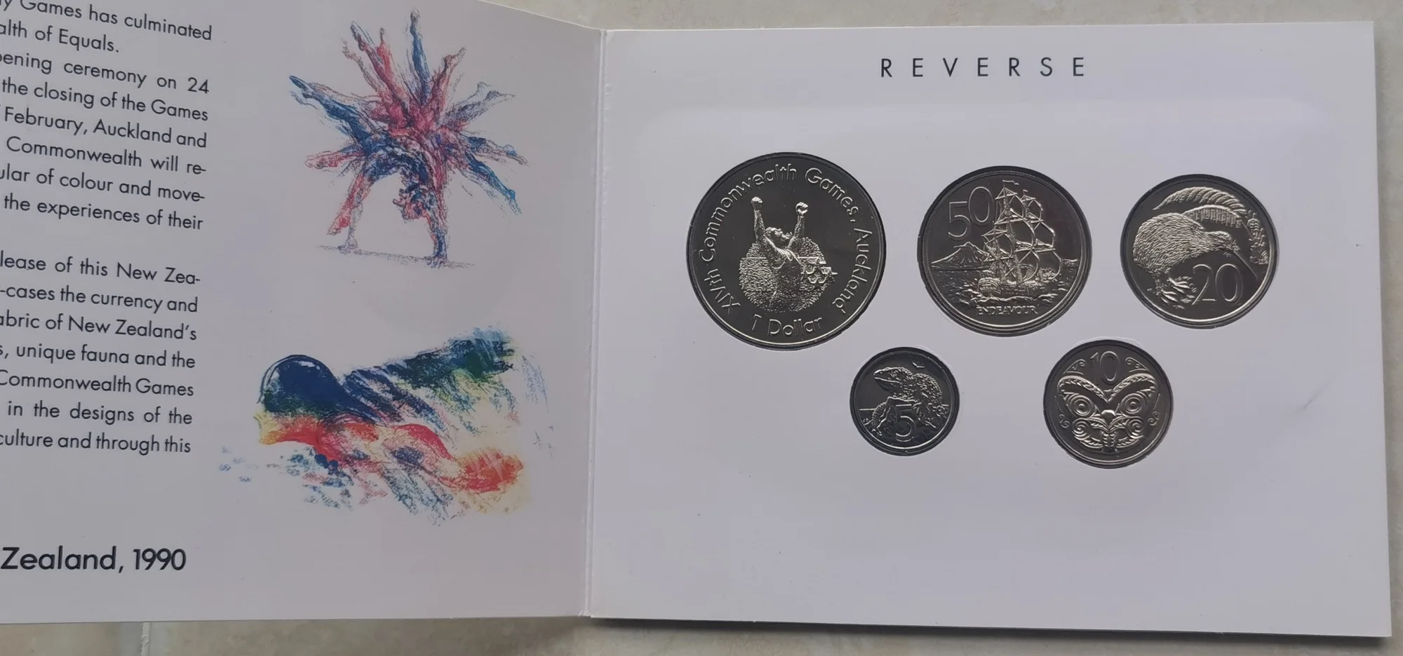 Original Card Binder New Zealand 1989(1990) Commonwealth Games Commemorative Coin 5 Pieces 5 Points-1 Yuan ZM
Original Card Binder New Zealand 1989(1990) Commonwealth Games Commemorative Coin 5 Pieces 5 Points-1 Yuan ZM