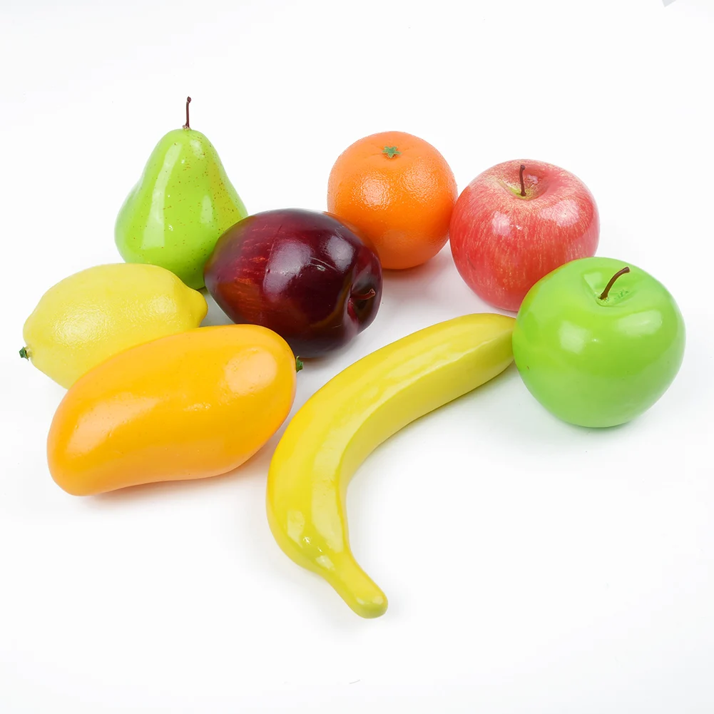 Fruits Lifelike 8Pcs Artificial Fruit Set Long lasting Variety Artificial Plastic Fake Kitchen Table Home Practical
Fruits Lifelike 8Pcs Artificial Fruit Set Long lasting Variety Artificial Plastic Fake Kitchen Table Home Practical
