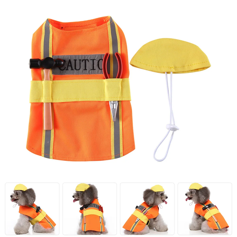 Engineer Dog Costume Orange Pets Doggy Clothes Decorative Polyester Puppy Christmas Cosplay Party
Engineer Dog Costume Orange Pets Doggy Clothes Decorative Polyester Puppy Christmas Cosplay Party