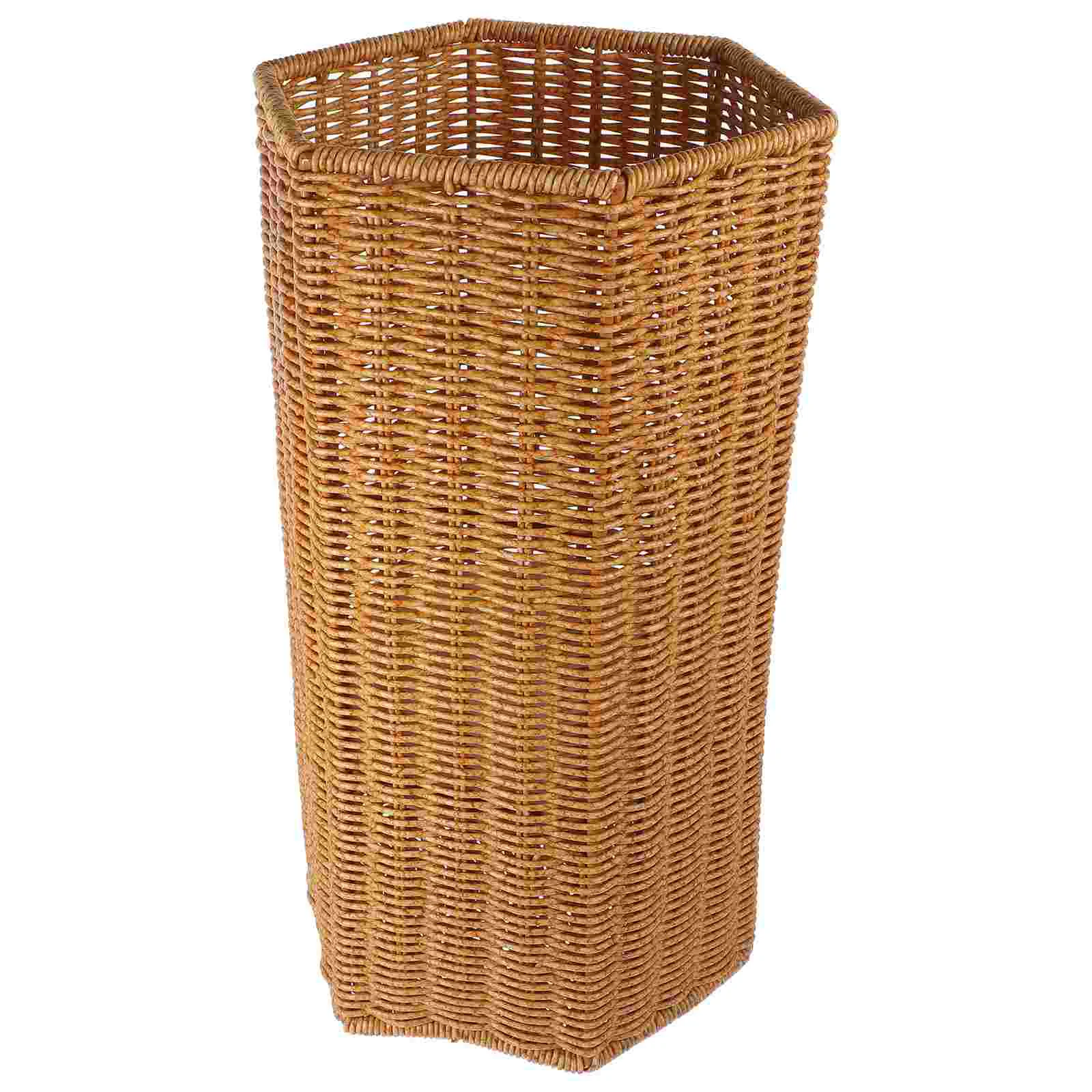 

Artificial Rattan Umbrella Stand Plastic Umbrella Storage Stand Umbrella Holder for Entryway