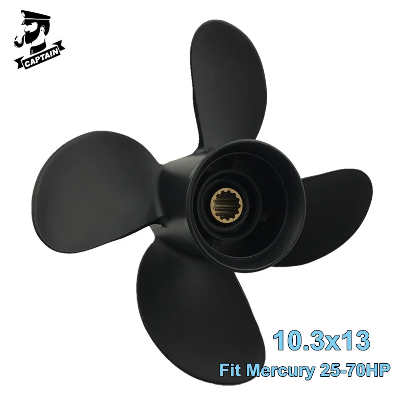 Captain Boat Propeller 10.3x13 Fit Mercury Outboard Engines 25HP 30HP 35HP 40HP 50HP 60HP Aluminum 4 Blade 13 Spline Marine Part
Captain Boat Propeller 10.3x13 Fit Mercury Outboard Engines 25HP 30HP 35HP 40HP 50HP 60HP Aluminum 4 Blade 13 Spline Marine Part