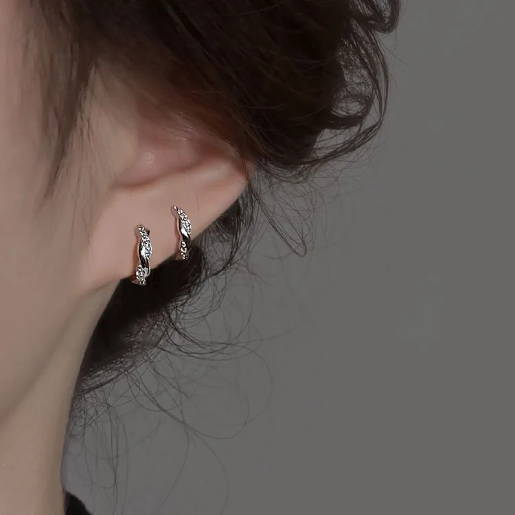 LByzHan – boucles d'oreilles rondes en argent Sterling 100% 925 pour femmes, fabrication de bijoux, cadeau de mariage, fiançailles, E024 2