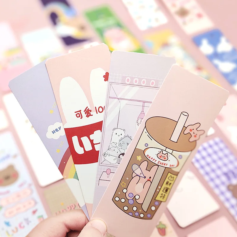 Cartoon Kawaii Bookmark Paper Cute Bookmark Student Reading Learning Stationery Bookend Creative Gift Prize 
Cartoon Kawaii Bookmark Paper Cute Bookmark Student Reading Learning Stationery Bookend Creative Gift Prize
